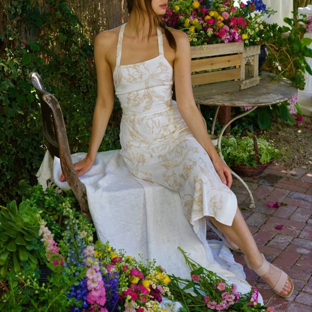 NAME YOUR PRICE!! Third Form Lace Up Bouquet Dress - Picture 8 of 16